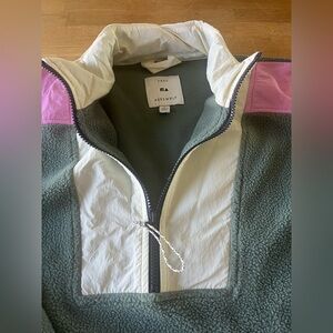 Free Assembly Green and Pink Women's Sweatshirt